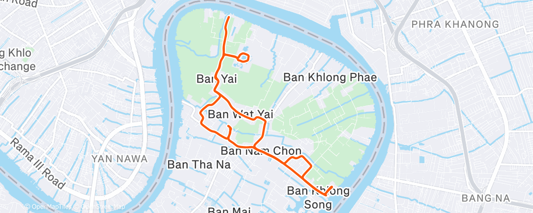 Map of the activity, Lunch Ride