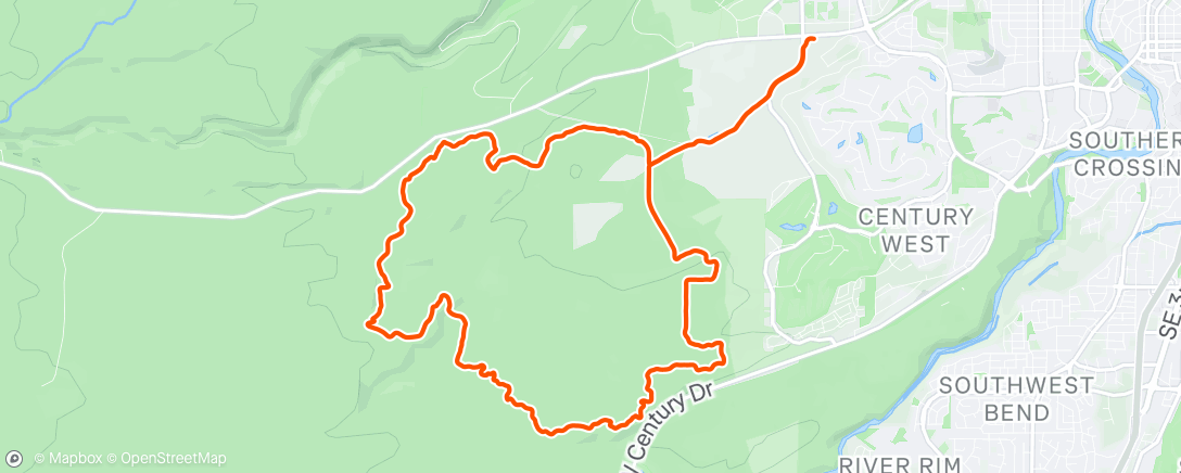 Map of the activity, Morning Run