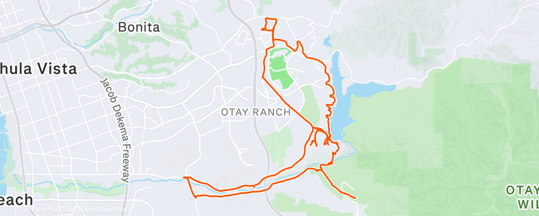 Map of the activity, MTB Ride