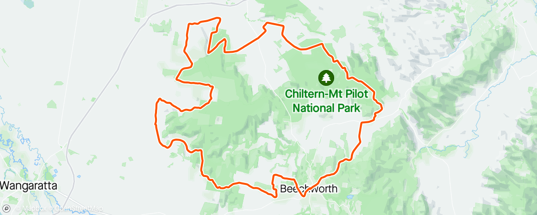 Map of the activity, Beechworth Classic