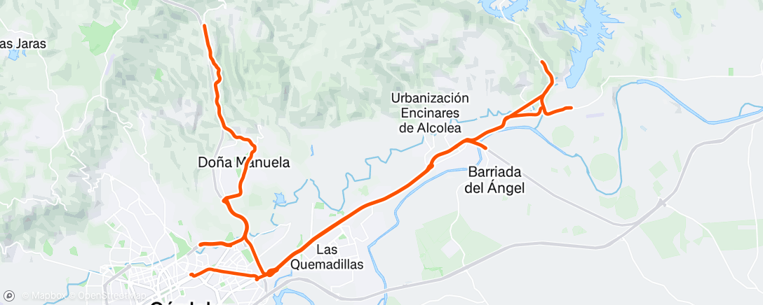 Map of the activity, Toque vo2max