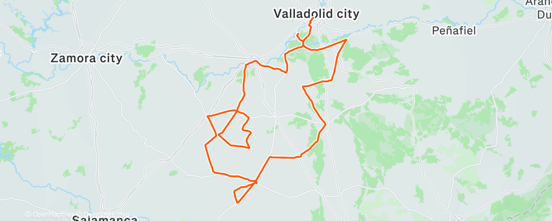 Mapa de la actividad (Morning Ride)