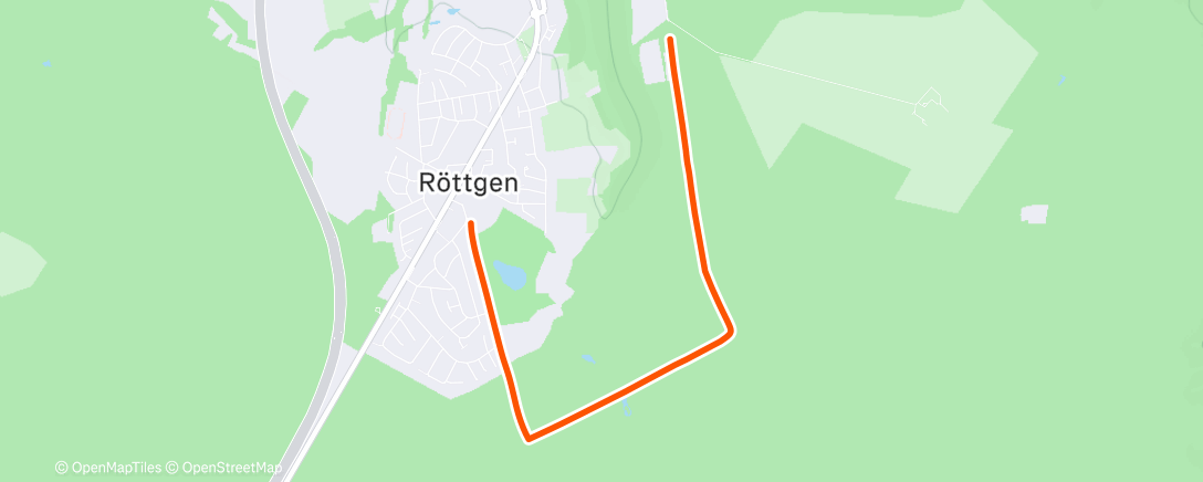 Map of the activity, Wanderung von Ippendorf nach Röttgen