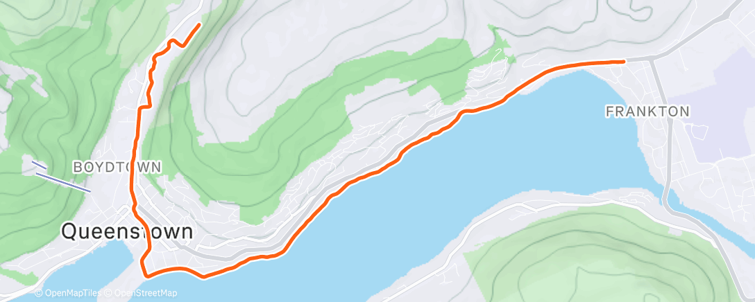 Карта физической активности (Evening Run)