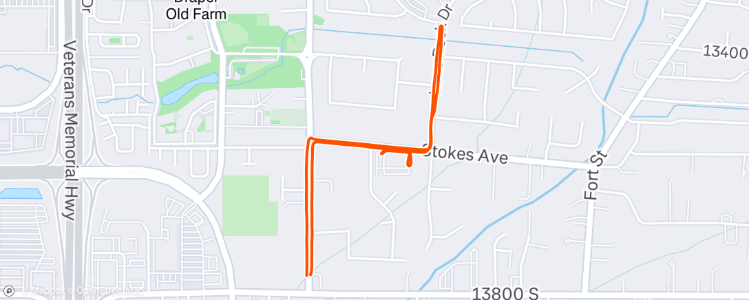 Map of the activity, Afternoon Ride