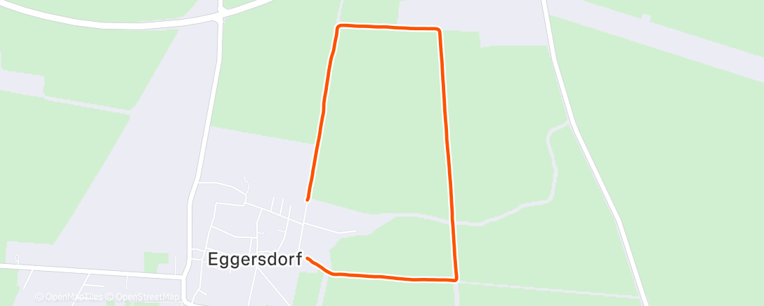 Map of the activity, Lauf am Morgen