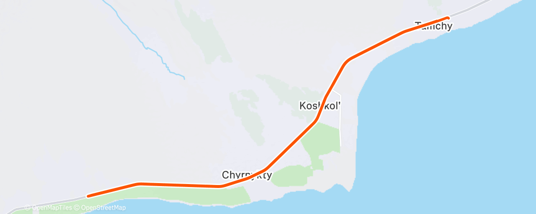 Map of the activity, Дневной велозаезд