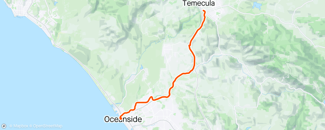 Map of the activity, Beach Ride