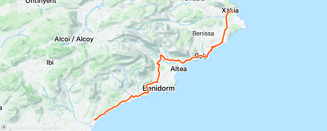 Mapa de la actividad (Lunch Ride)