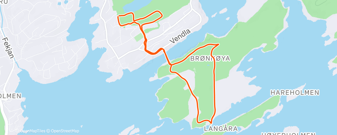 Map of the activity, Flott vinterdag