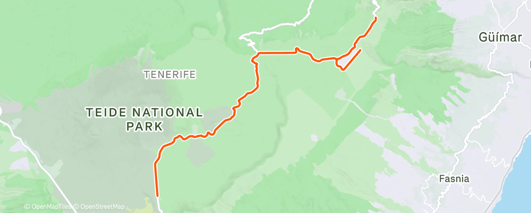 Map of the activity, Mittagsradfahrt