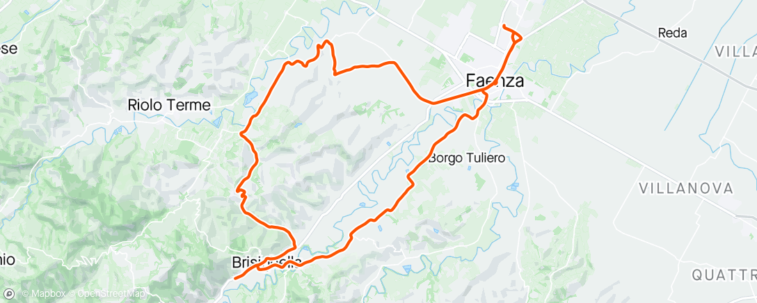 Map of the activity, Giro mattutino easy