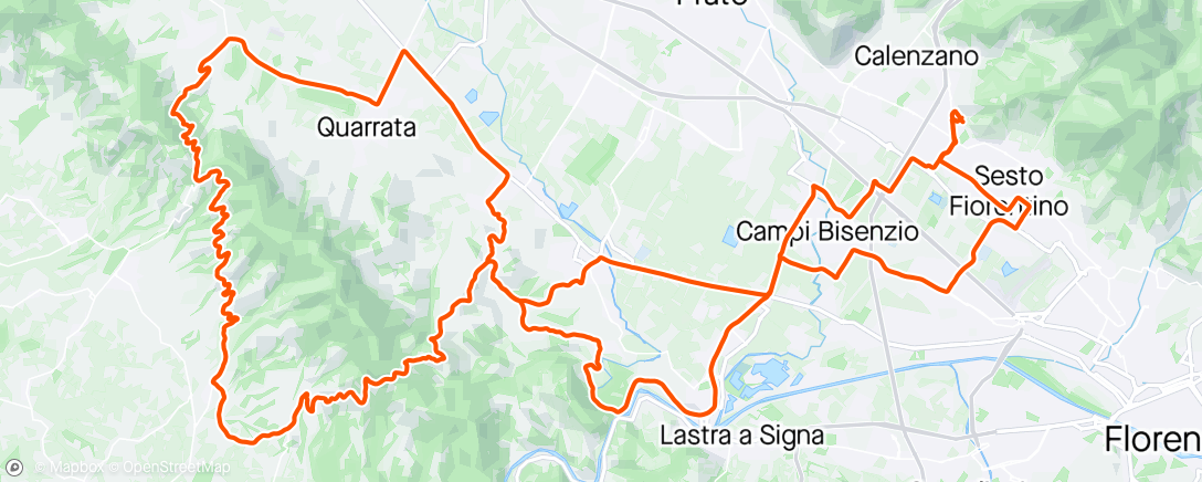 Map of the activity, Pinone - San Baronto - Seano