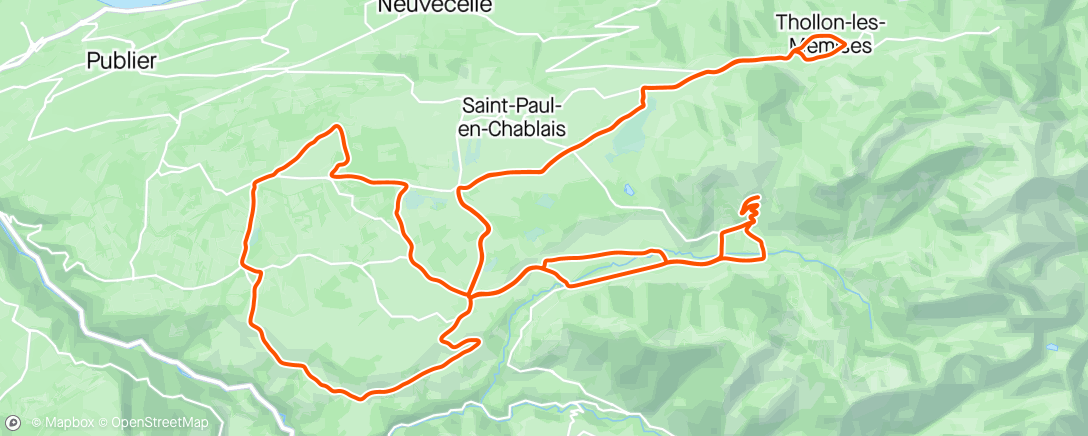 Map of the activity, Petite sortie rapide avant la pluie