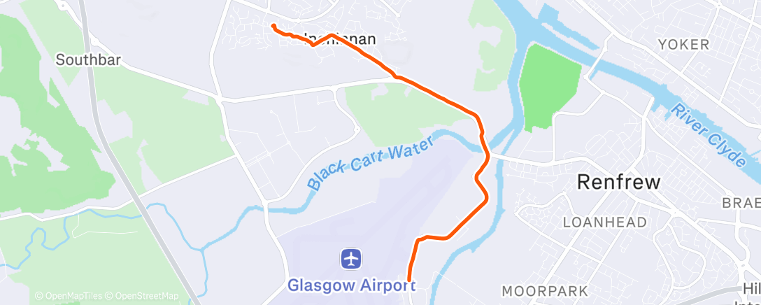 Карта физической активности (Morning Run)