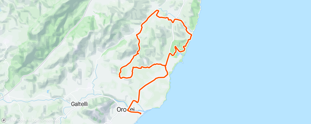 Map of the activity, UCI Gravel World Series Sardinia