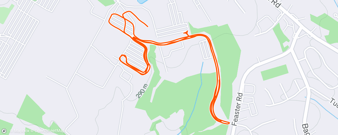 Map of the activity, Afternoon Walk