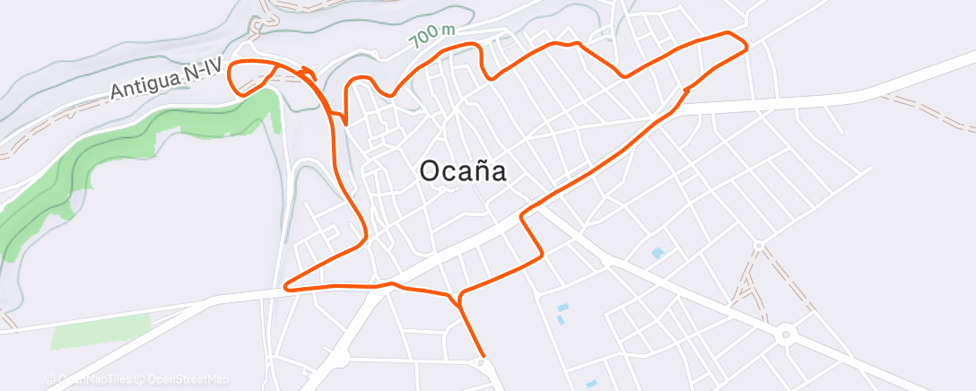 Карта физической активности (Carrera de noche)