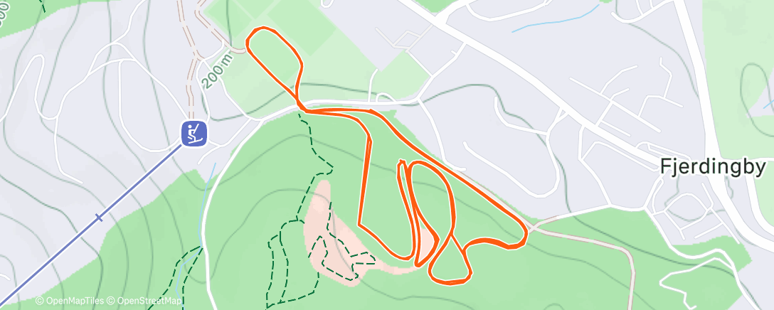 Map of the activity, Afternoon Alpine Ski