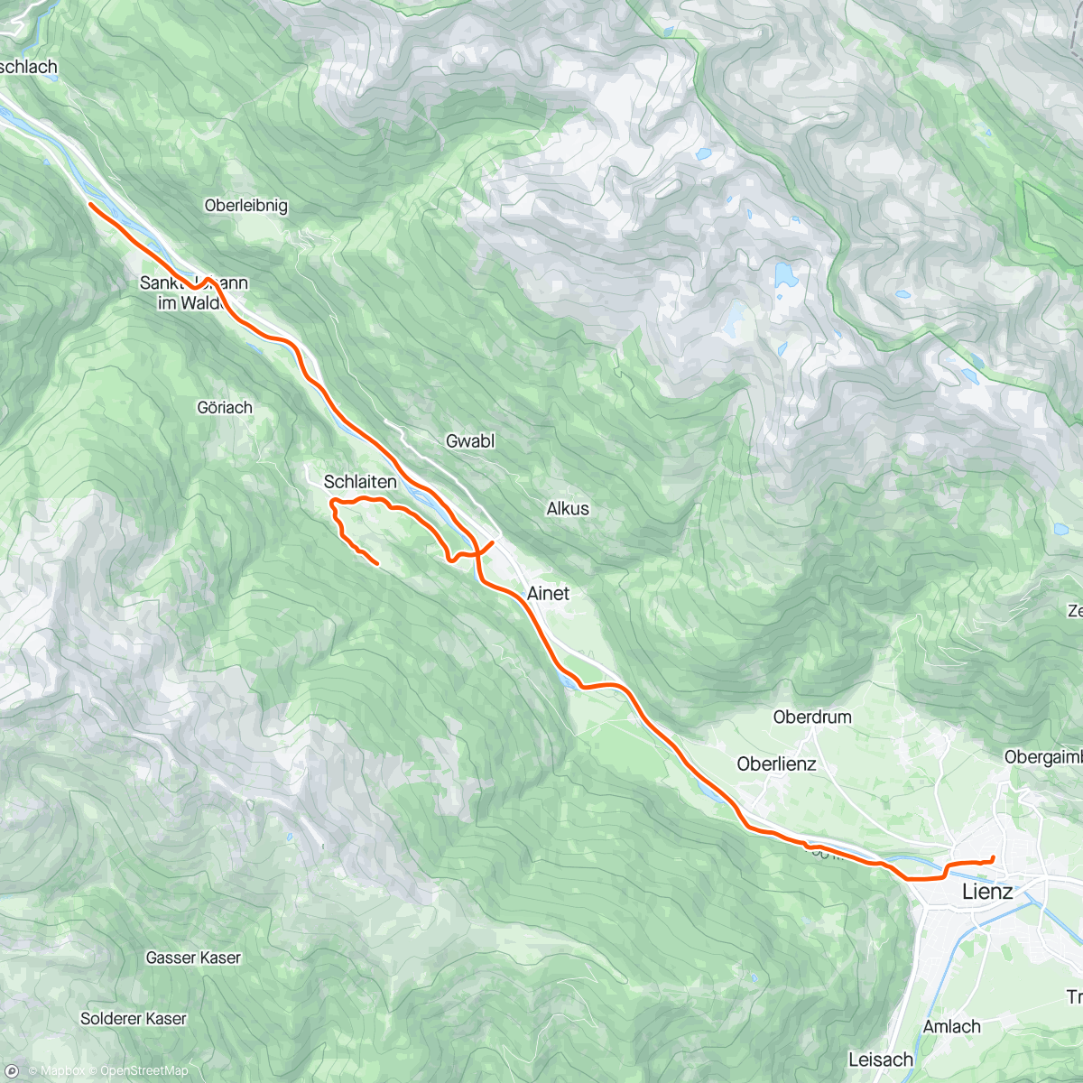 Map of the activity, KOM Attack ✌🏽