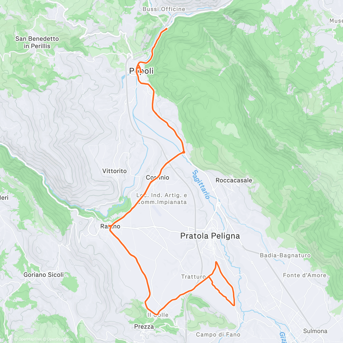 Map of the activity, Uscita natalizia come da tabella