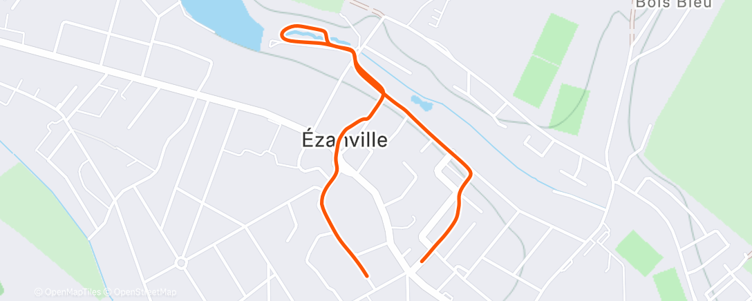 Map of the activity, Morning Walk