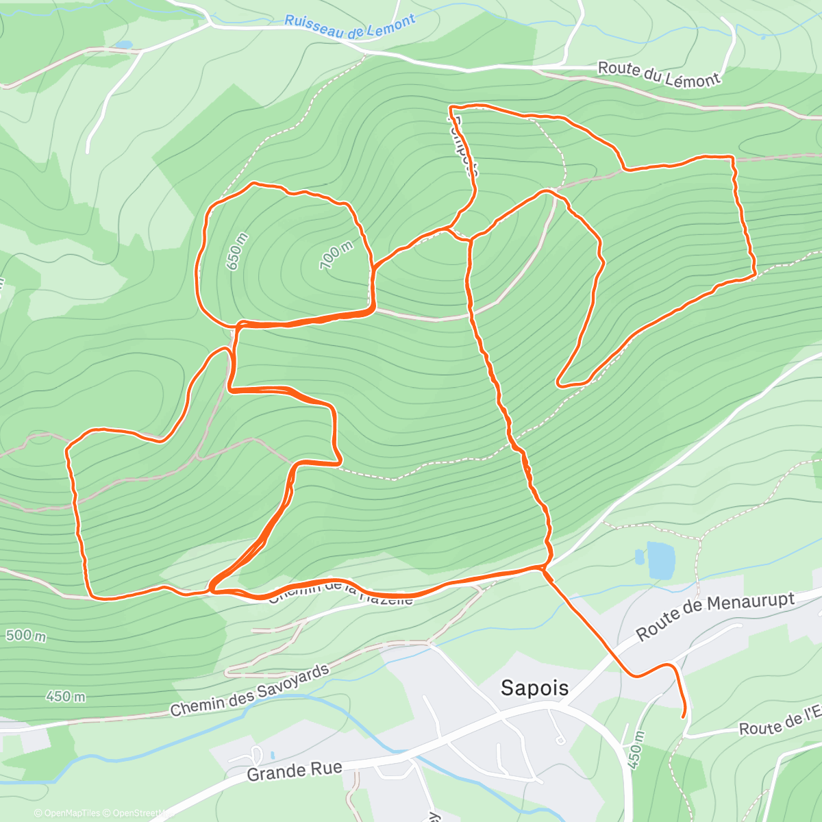 Map of the activity, 1 crêpe au sucre et 1 tranche de 🍞 🍫..