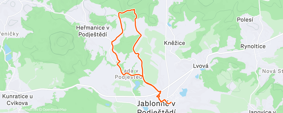 Map of the activity, Pod kopeček