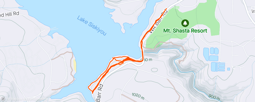 Map of the activity, Enjoying the lake and views of the mountain