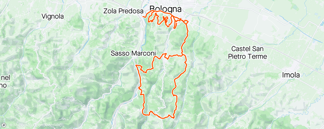 Map of the activity, Balla - Giro bar
