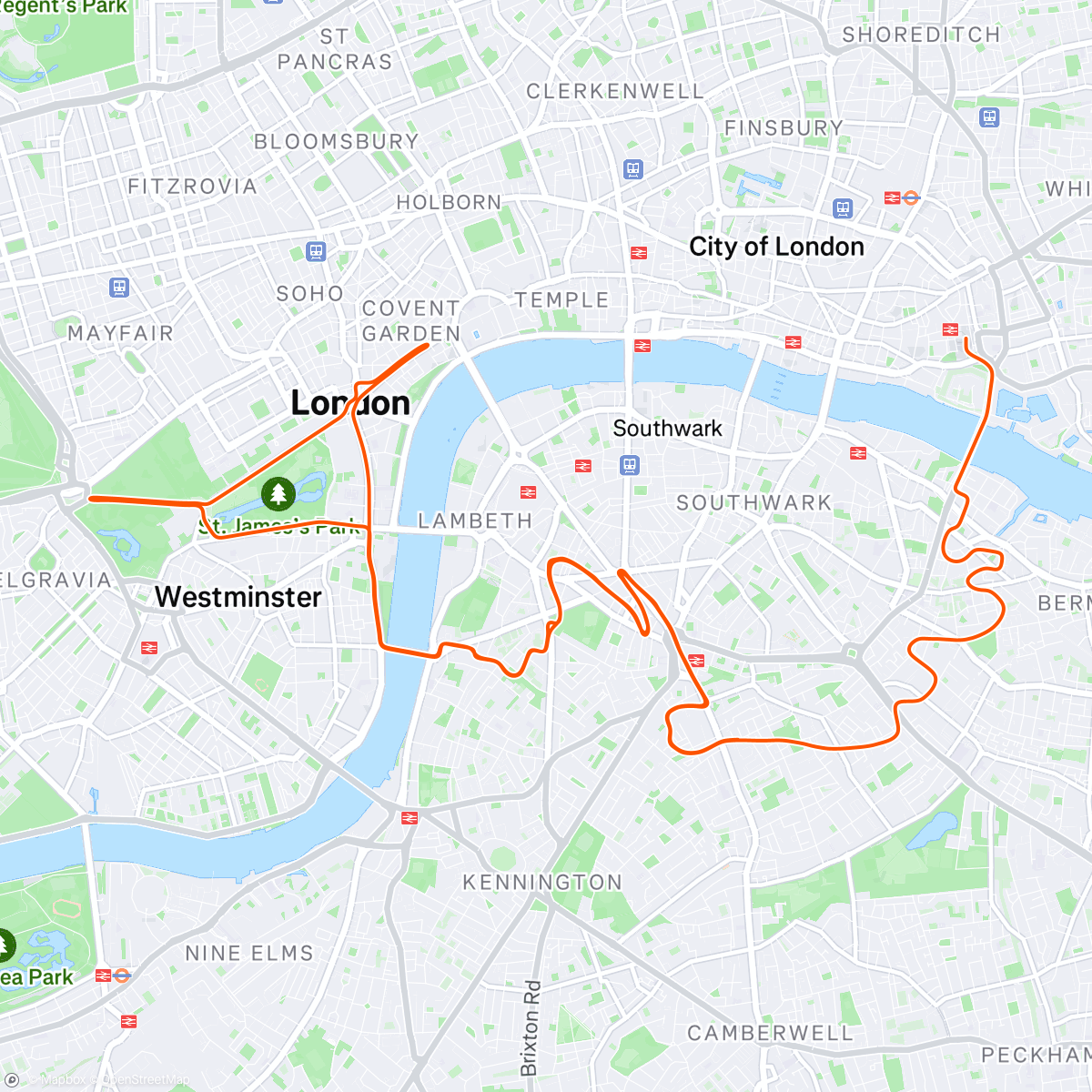 Map of the activity, Zwift - Race: Stage 4 | Zwift Games | London Uprising | Advanced (A) on London Uprising in London