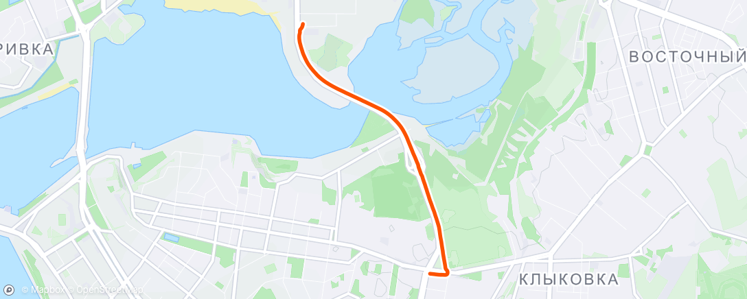 Map of the activity, Morning Run