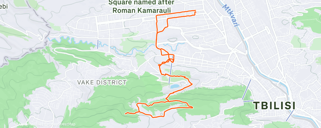 Карта физической активности (Vake Sunrise 🌄)