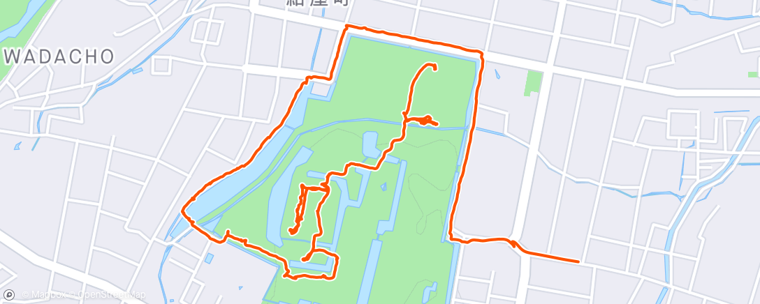 Map of the activity, Saturday Afternoon Walk