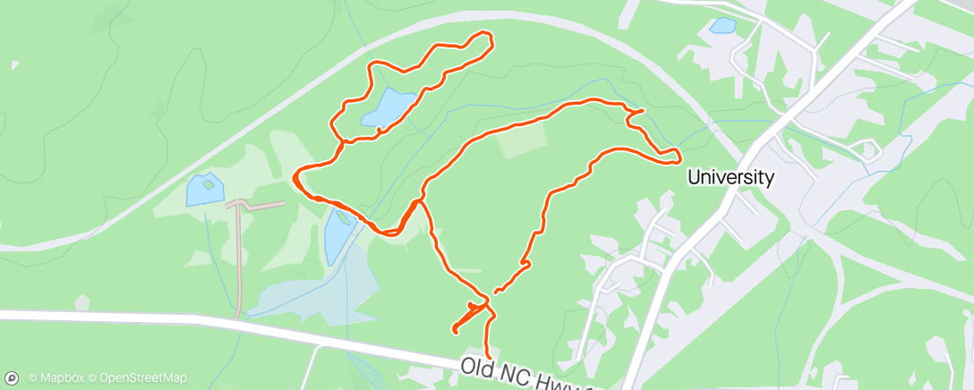 Map of the activity, Brumley North hike with the family