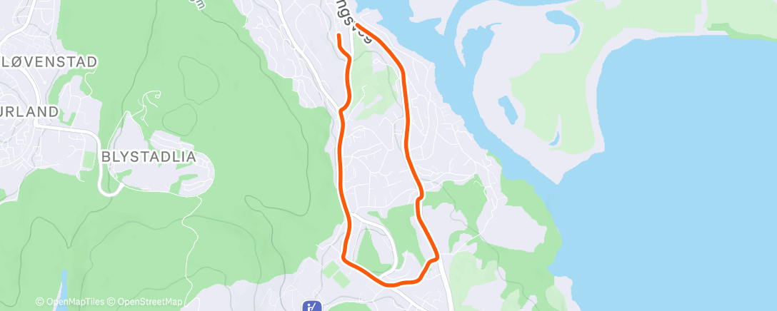 Map of the activity, Afternoon Walk