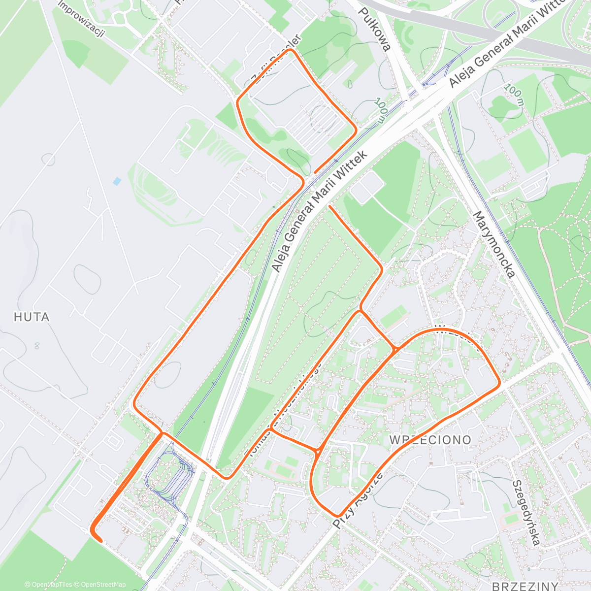 Map of the activity, Nieciepło. Chwila przed siłką i basenem