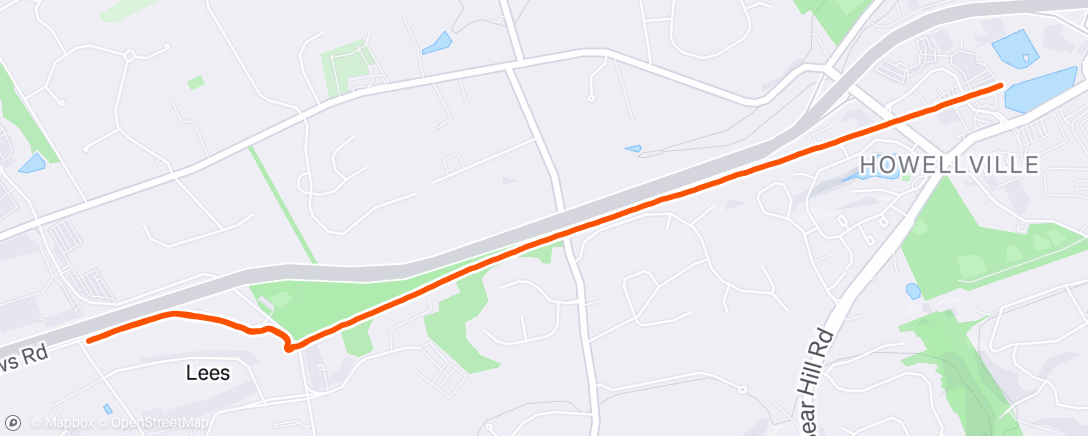 Map of the activity, Morning Run
