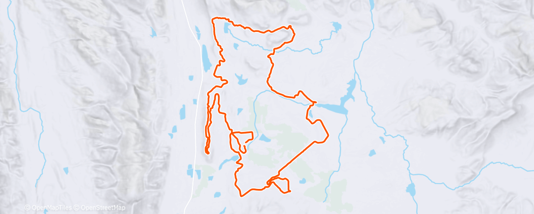 Map of the activity, Morning Mountain Bike Ride
