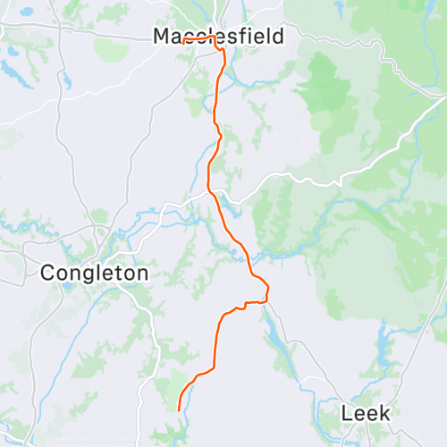 Macclesfield to badger Hill 23.1 km Road Cycling Route on Strava