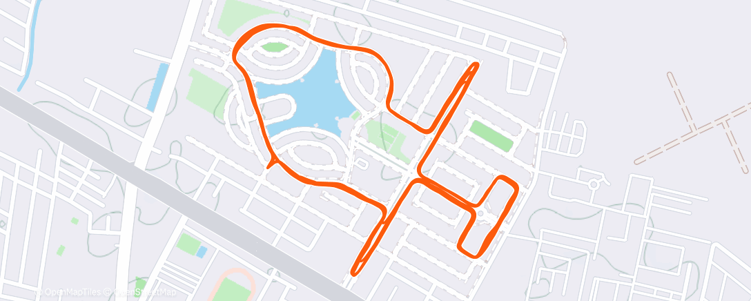 Map of the activity, Morning Run