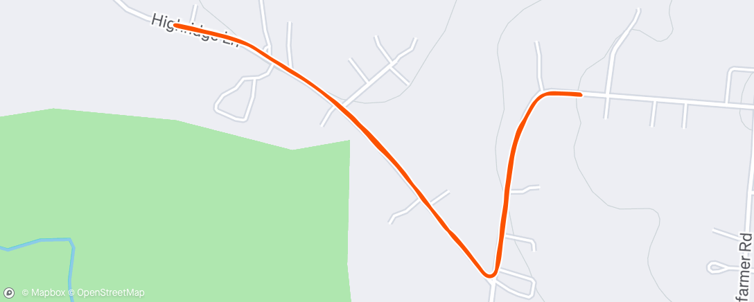 Map of the activity, Morning Run