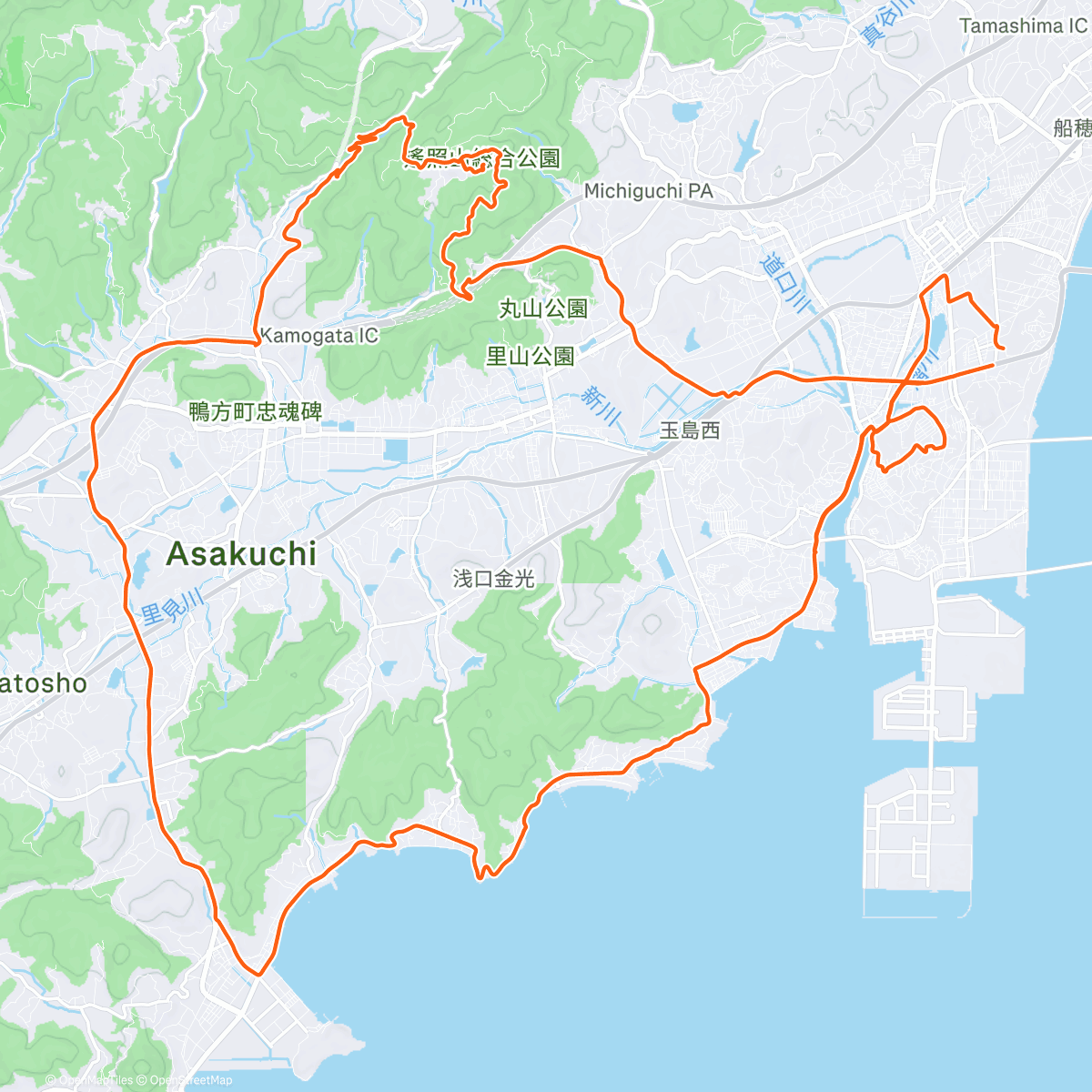 Map of the activity, Festive 500完了