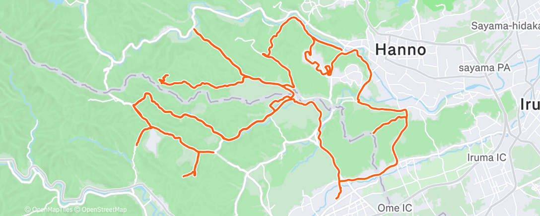 Map of the activity, Morning Ride