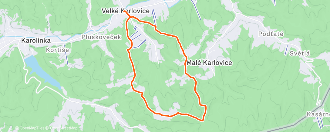 Карта физической активности (Morning Hike)