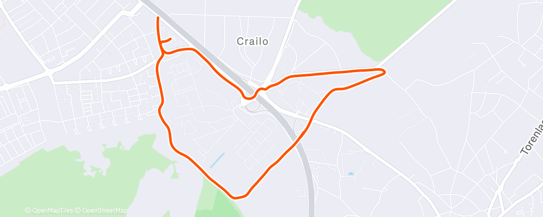 Map of the activity, 30 minuutjes met Thomas