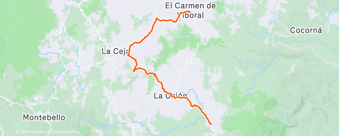 Map of the activity, El desayuno du training camp