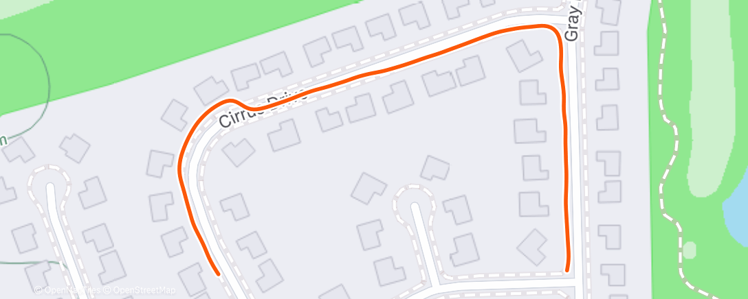 Map of the activity, Lunch Run