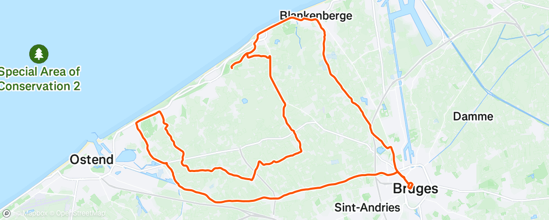 Map of the activity, Morning Ride