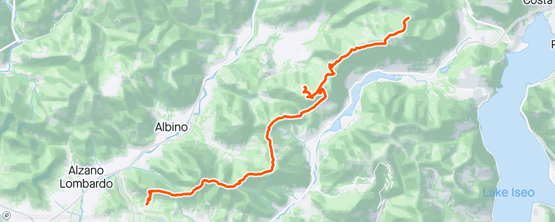 Карта физической активности (Sessione di trail running all’ora di pranzo)